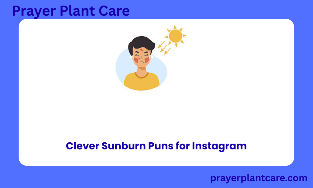 Clever Sunburn Puns for Instagram